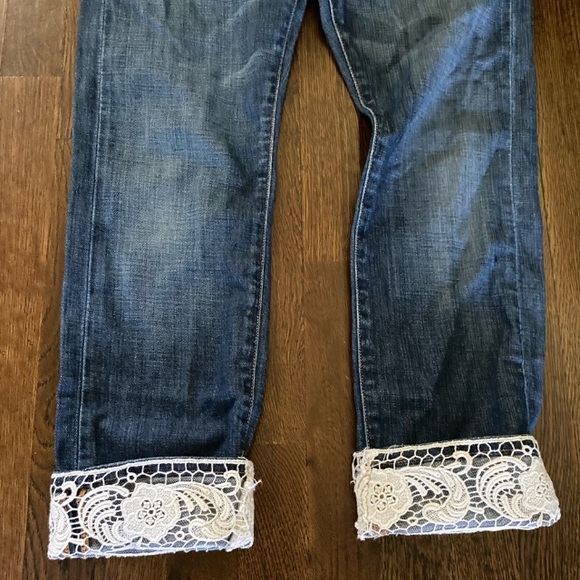 Lucky Brand Sienna Tomboy Crop Lace Cuff Jeans - Picture 3 of 8